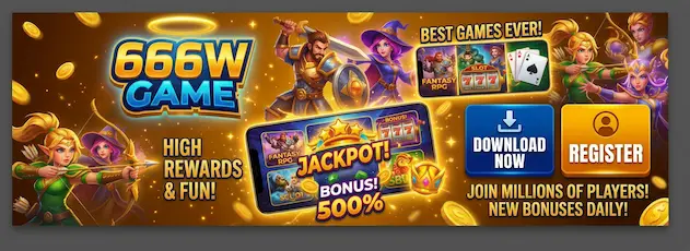 666w game bannar image