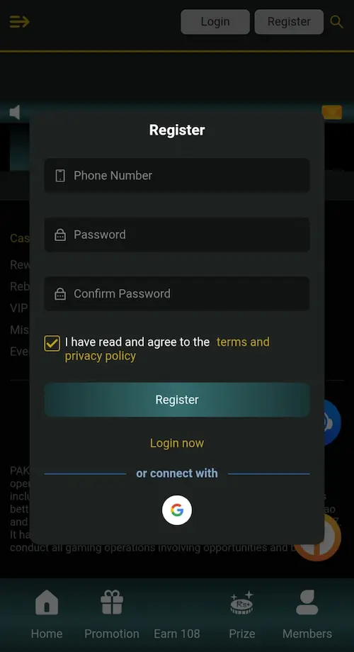 pak-365-game-register
